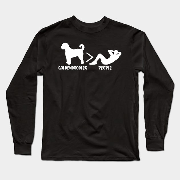 Goldendoodle Dogs > People Long Sleeve T-Shirt by blacklines